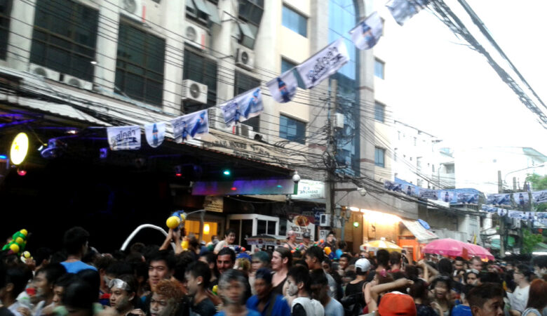 Songkran, Rambuttri street, Bangkok, Thailand