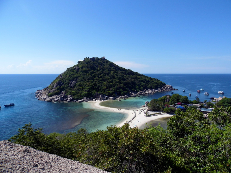 koh nang yuan, koh tao, thailand, hike, view