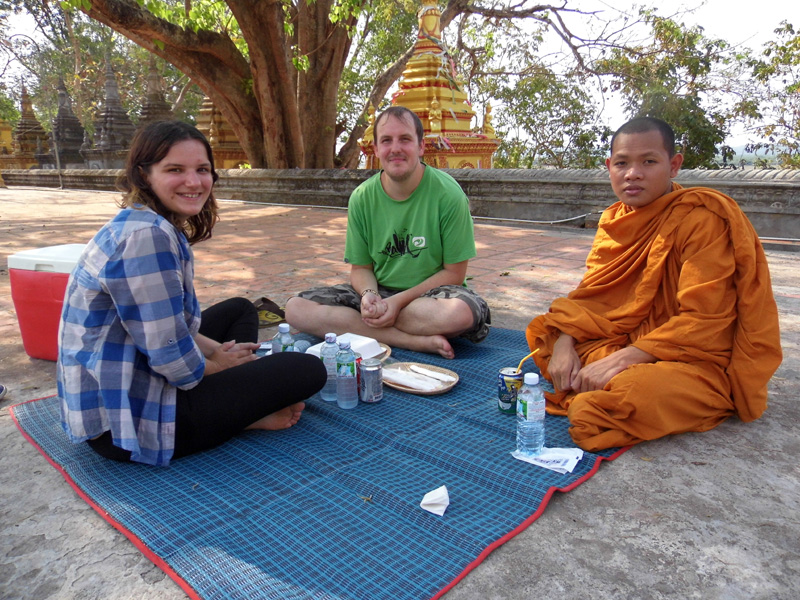 highlights of asia, meditating with a monk, siem reap, cambodia