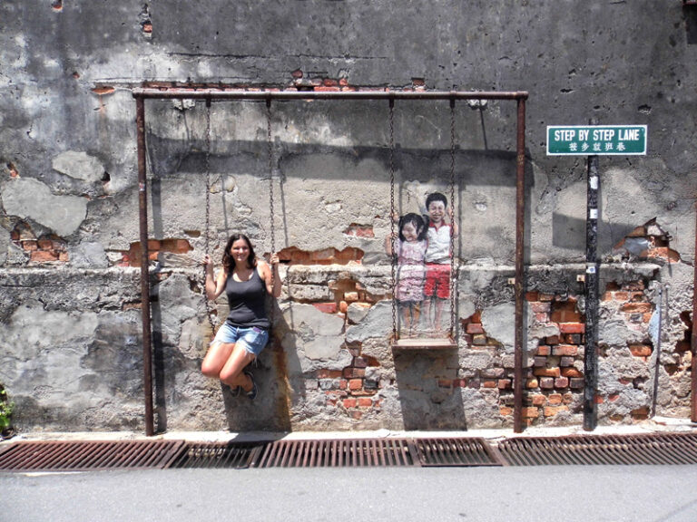 Penang swing street art, Malaysia