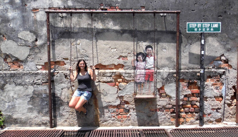 Penang swing street art, Malaysia