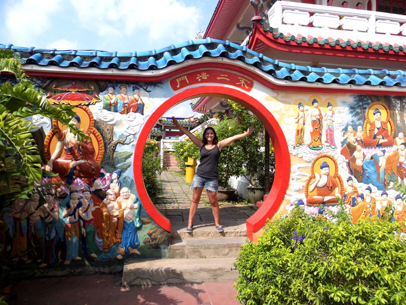 Kek Lok Si temple hobbit hole, Penang, Malaysia