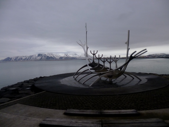 Sun sculpture, Reykjavik, Iceland