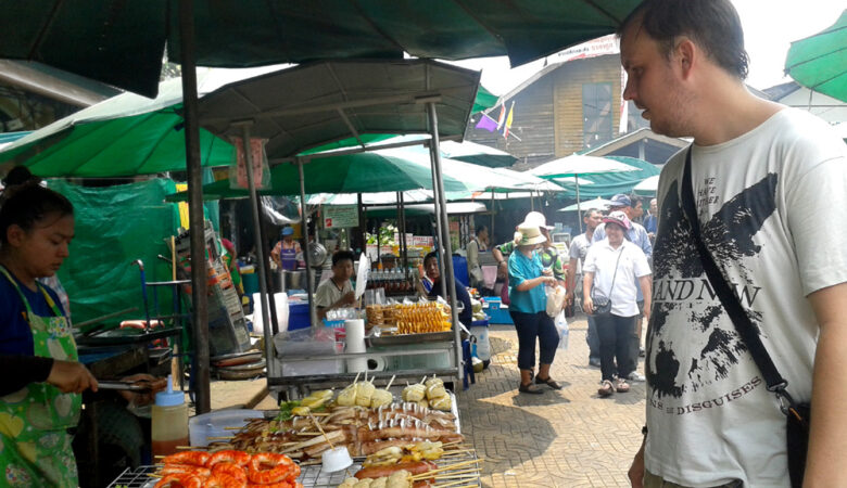 Thailand street food market