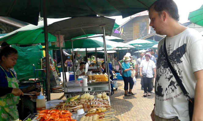 Thailand street food market