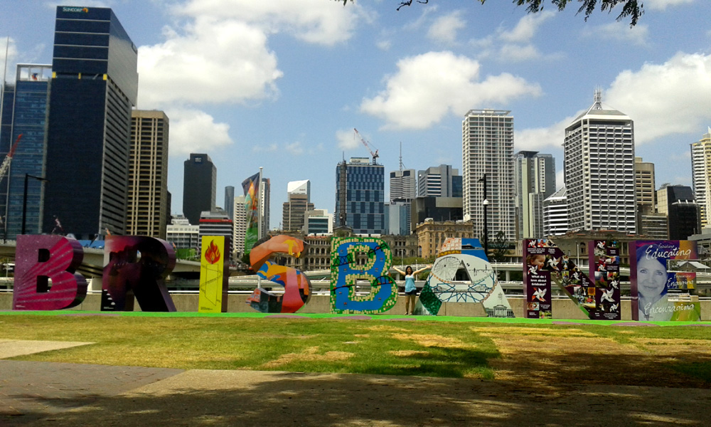 Brisbane sign, Australia