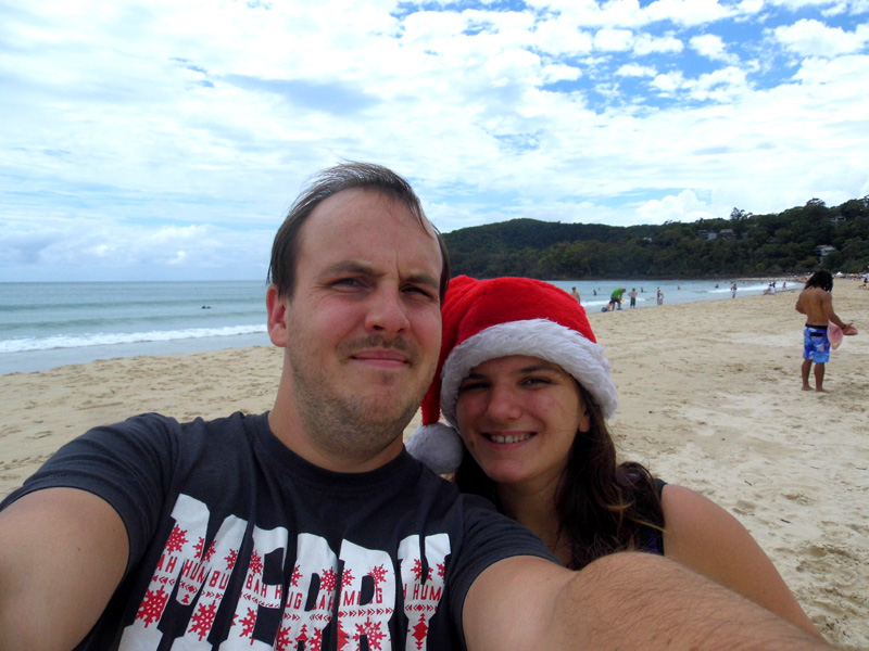 Christmas on the beach, Noosa, Australia