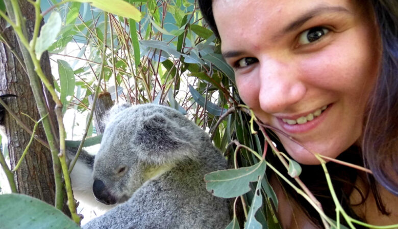 Australia Zoo koala selfie