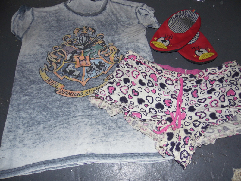 Packing list - pyjamas