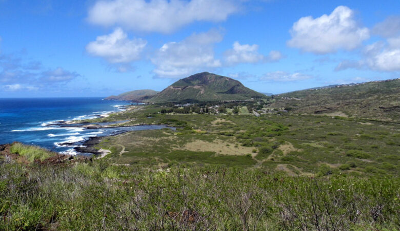 Makapu'u Lighthouse Trail, view of Koko Head, Oahu, Hawaii