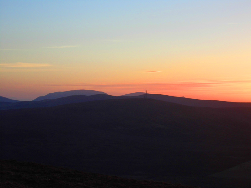 sunset, wideford hill, kirkwall, orkney, scotland