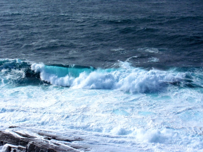 waves at brough of birsay, orkney