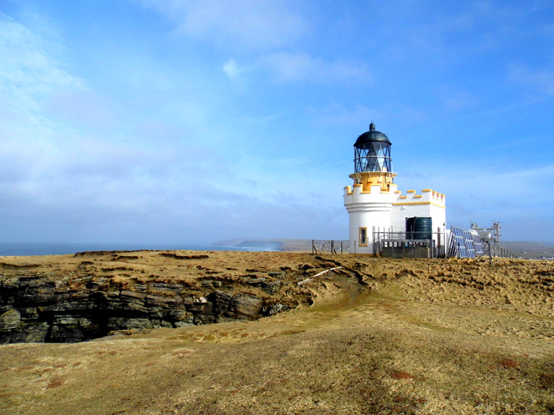 brough of birsay lighthouse, orkney, scotland