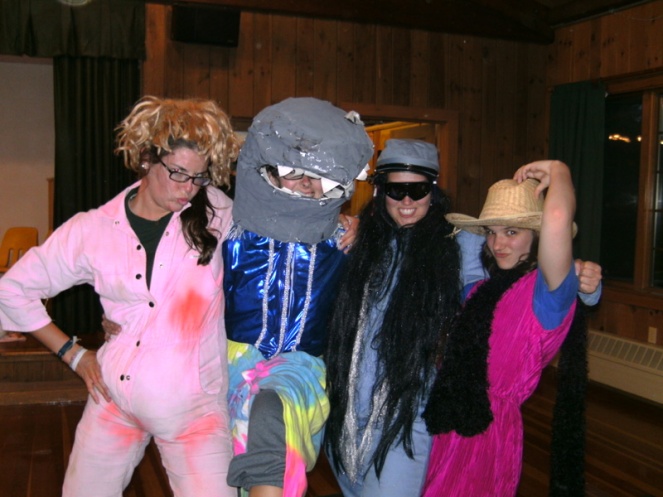 dressing up for the kids, Camp America, Brookwoods & Deer Run, New Hampshire, USA
