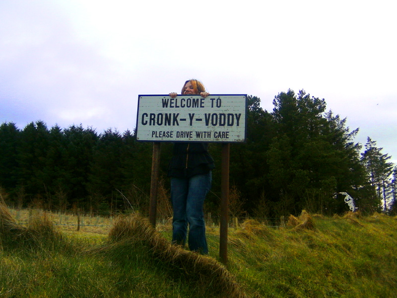 Cronk-Y-Voddy sign, Isle Of Man