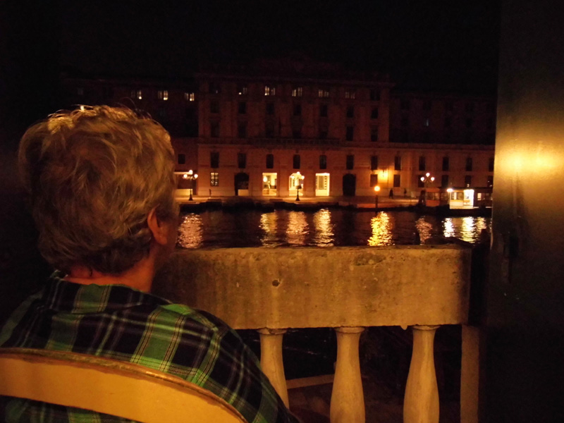 Balcony view, Hotel Canal, Venice, Italy
