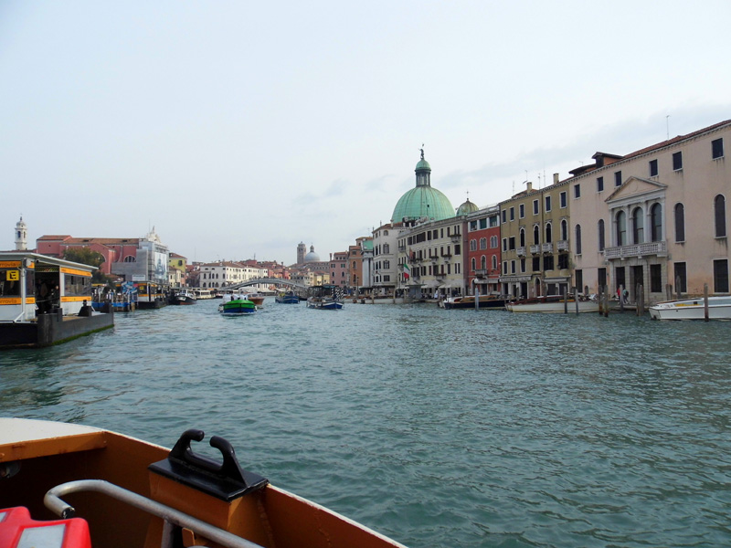 Grand Canal on the vaporetto, Venice, Italy