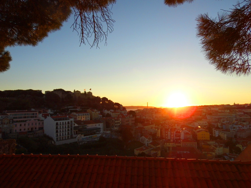 Sunset view, Lisbon, Portugal