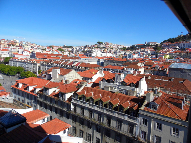 View from Santa Justa, Lisbon, Portugal