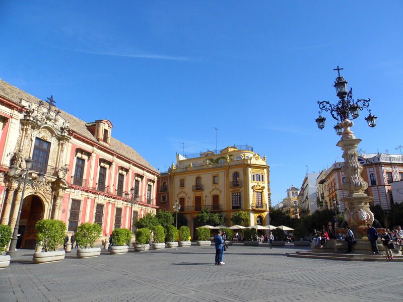 Town square, Seville, Spain
