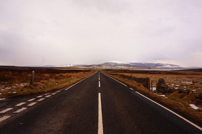 Orphir road, road trip, landscape, Orkney, Scotland