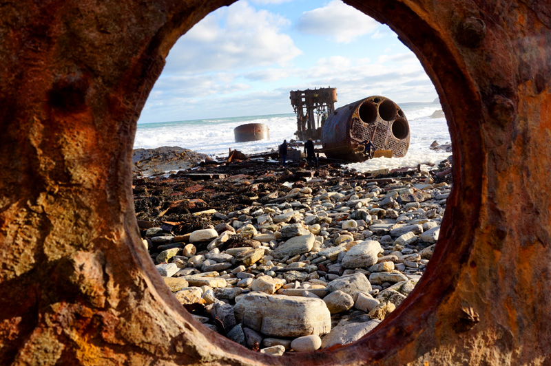 Shipwreck of Irene, Grimness, South Ronaldsay, Orkney