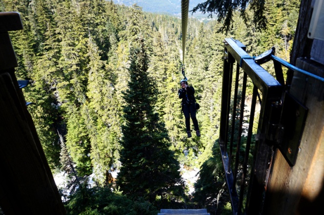 Ziplining in Whistler, Canada