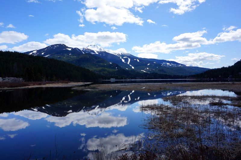 Beautiful mountains & lake in Whistler, Canada