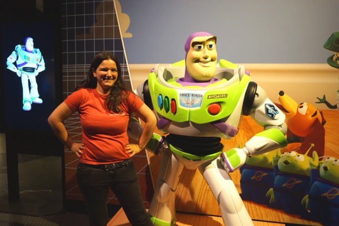 Meeting Buzz Lightyear, Science Behind Pixar, Science World, Vancouver, Canada