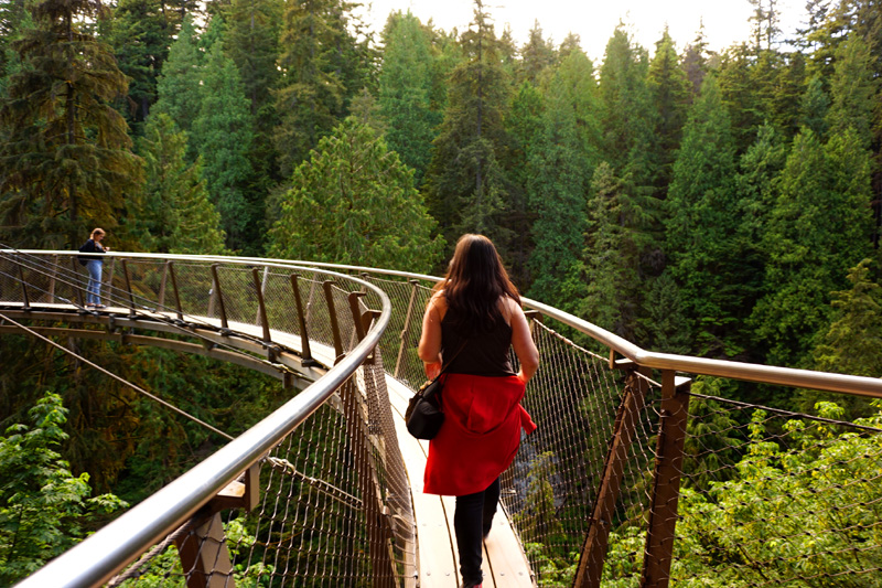 Capilano Suspension Bridge cliff walk, Vancouver, Canada