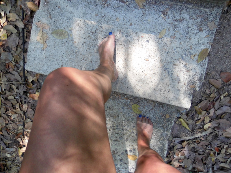 Walking to the top, Nang Yuan island, Koh Tao, Thailand