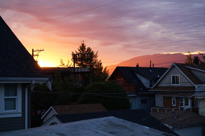 Sunset in Vancouver, Canada
