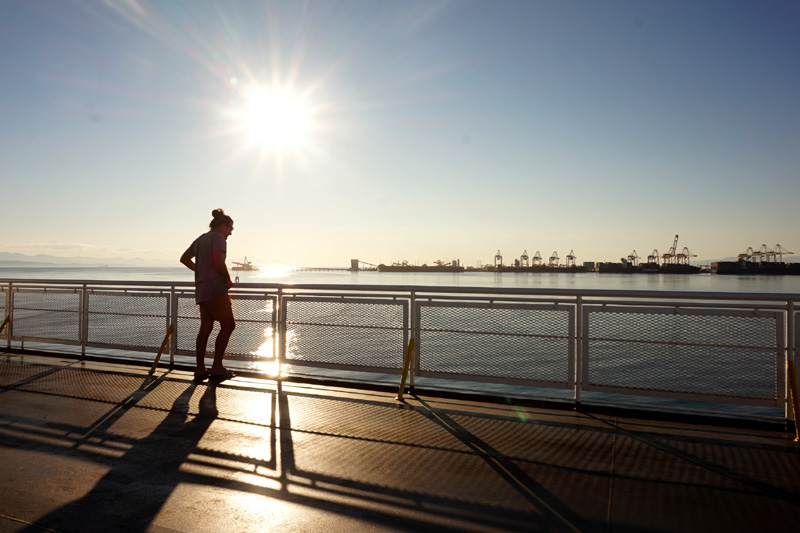 Leaving Tsawwassen Bay, Vancouver, for Victoria, Canada