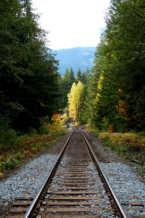 Train track, Brandywine Falls, Whistler, Canada