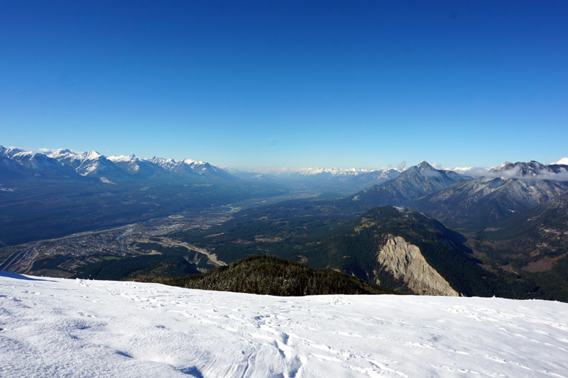 View from paragliding mountain, BC, Canada