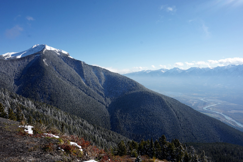 View from paragliding mountain,