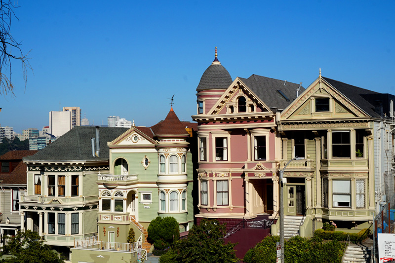 Pretty houses, Alamo Square, San Francisco