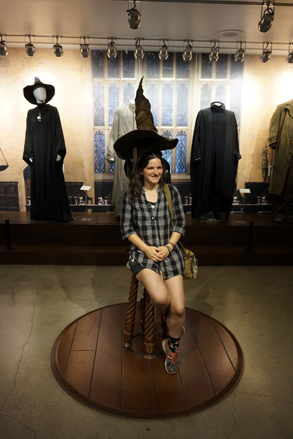 Harry Potter sorting hat, Warner Brothers Studio Tour Hollywood, LA, USA