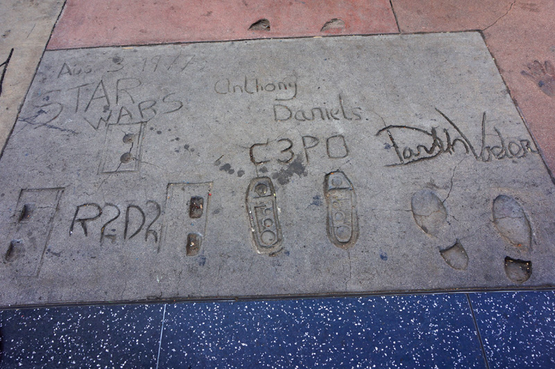 Star Wars, Grauman's Chinese Theatre, Hollywood Boulevard, LA, USA