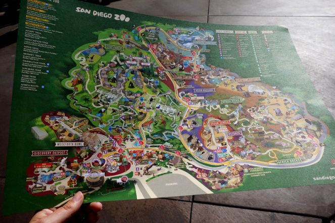 San Diego Zoo map, USA