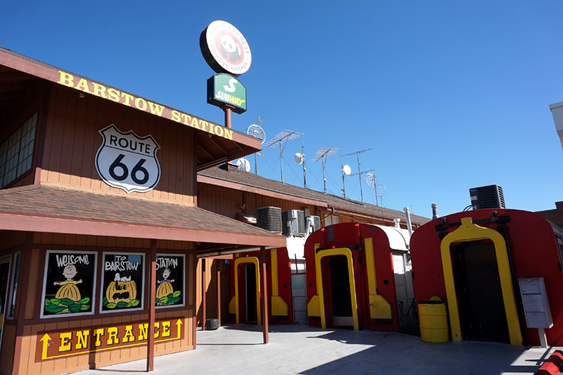 McDonald's train carriage, Barstow, California, USA