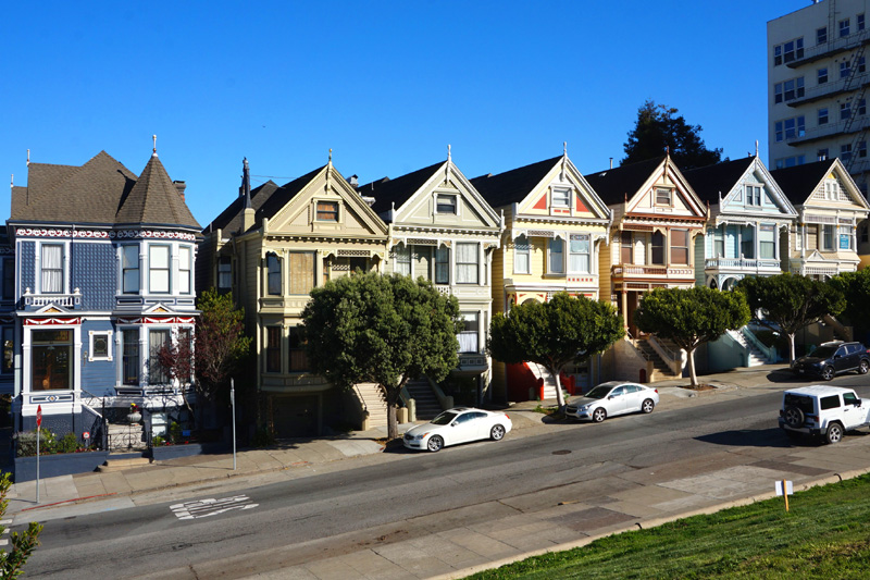 Postcard row, Alamo Square, San Francisco