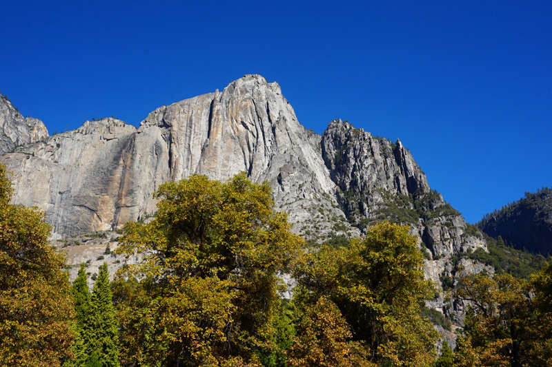 Yosemite Falls all dried up, Yosemite National Park, California, USA