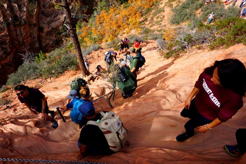 Angel's Landing hike, Zion National Park campsite, USA