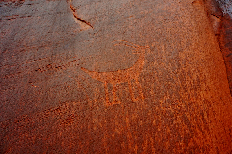 Petroglyphs, Monument Valley, Utah, USA