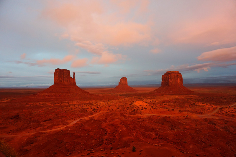 Sunset in Monument Valley, Utah, USA