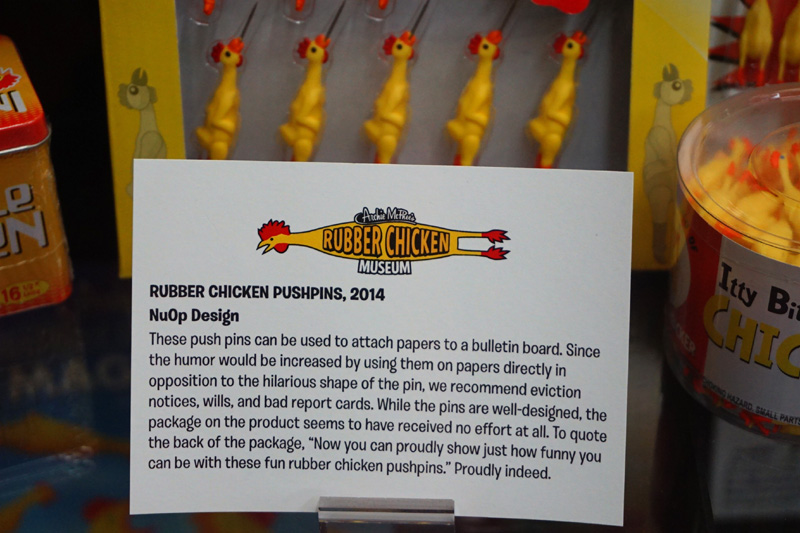 Rubber chicken museum, Seattle, USA