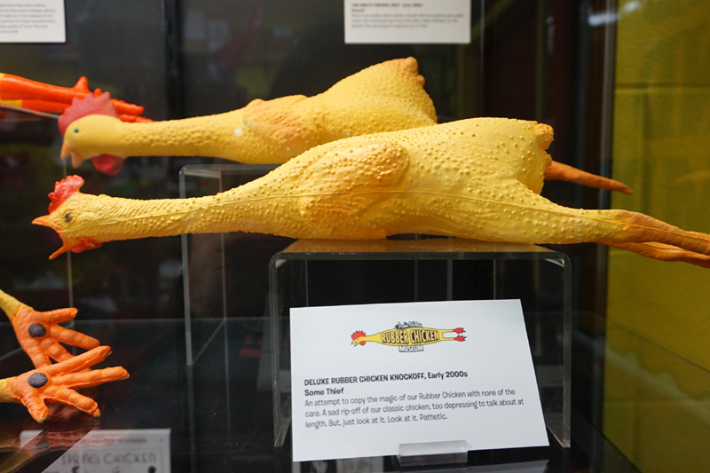Rubber chicken museum, Seattle, USA