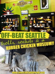 Off-Beat Seattle: Trolls, Rockets & A Rubber Chicken Museum. Find a whole bunch of crazy, quirky things in Seattle, USA!
