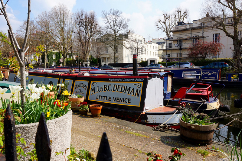 Little Venice to Camden canal walk, London